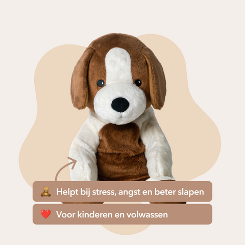 verzwaringsknuffel hond